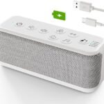 Sound Machine for Adults, USB Rechargeable White Noise Machine for Office Privacy & Noise Canceling