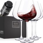 Red Wine Glasses Crystal Set