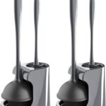 Toilet Plunger and Bowl Brush Combo for Bathroom Cleaning