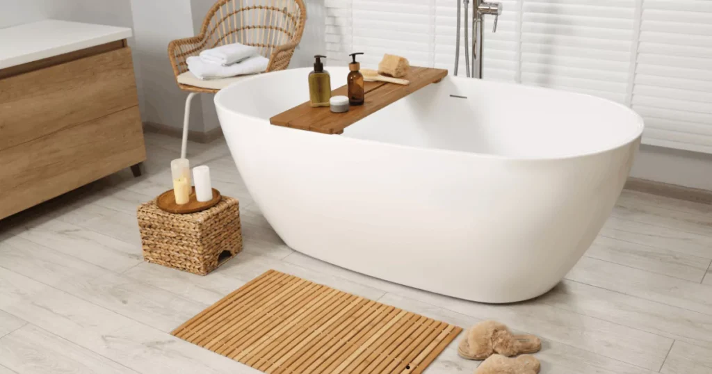 bathroom into a luxury spa