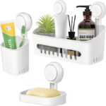 shower basket toothbrush holder
