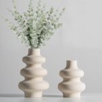 Stylish Off White Ceramic Vases for Home Decor