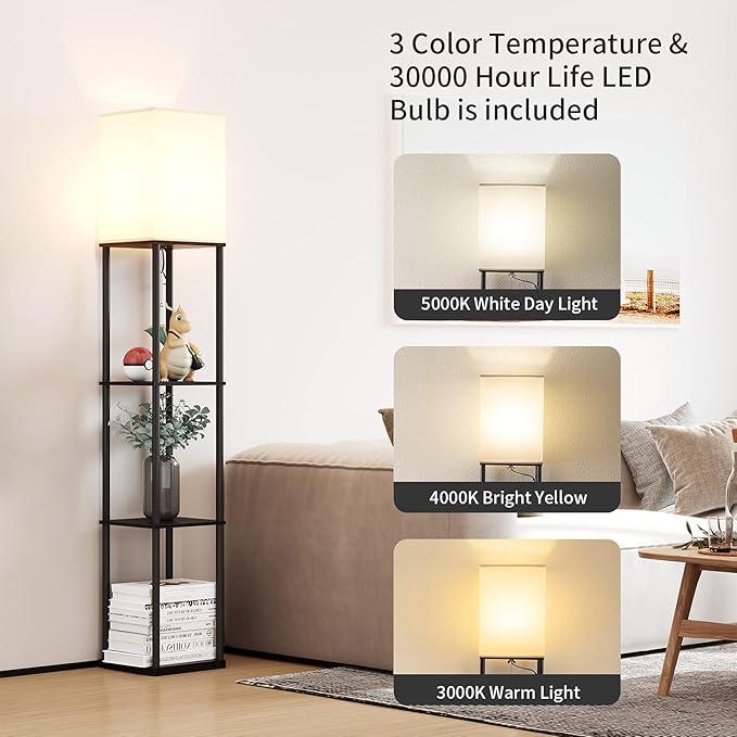 Bookshelf Lamp for Living Room