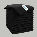 Buy Black Premium Microfiber Towels for Cleaning 