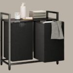large laundry basket with Shelf